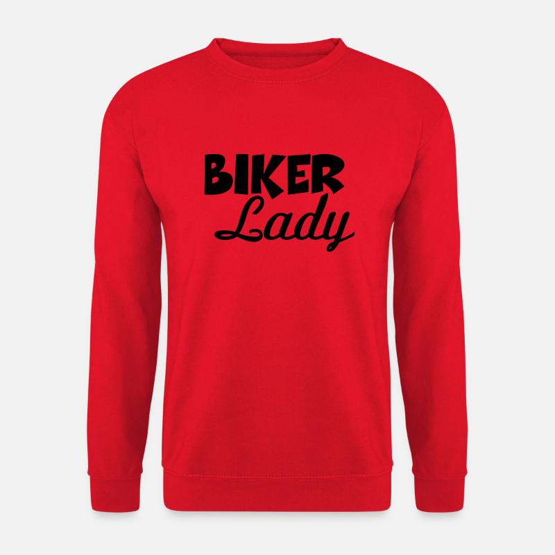 Biker Lady - Unisex Pullover - Rot