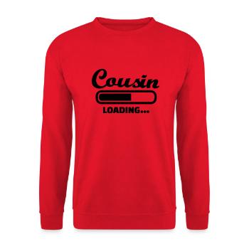 Cousin - Unisex Sweatshirt - red - Front - Alina (178cm) & Michal (187cm)