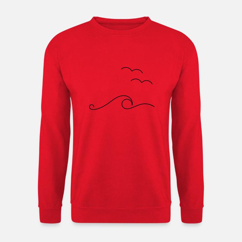 Waves - Unisex Pullover - Rot
