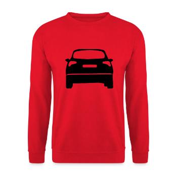 Car Auto - Unisex Pullover - Rot - Vorne - Alina (178cm) & Michal (187cm)
