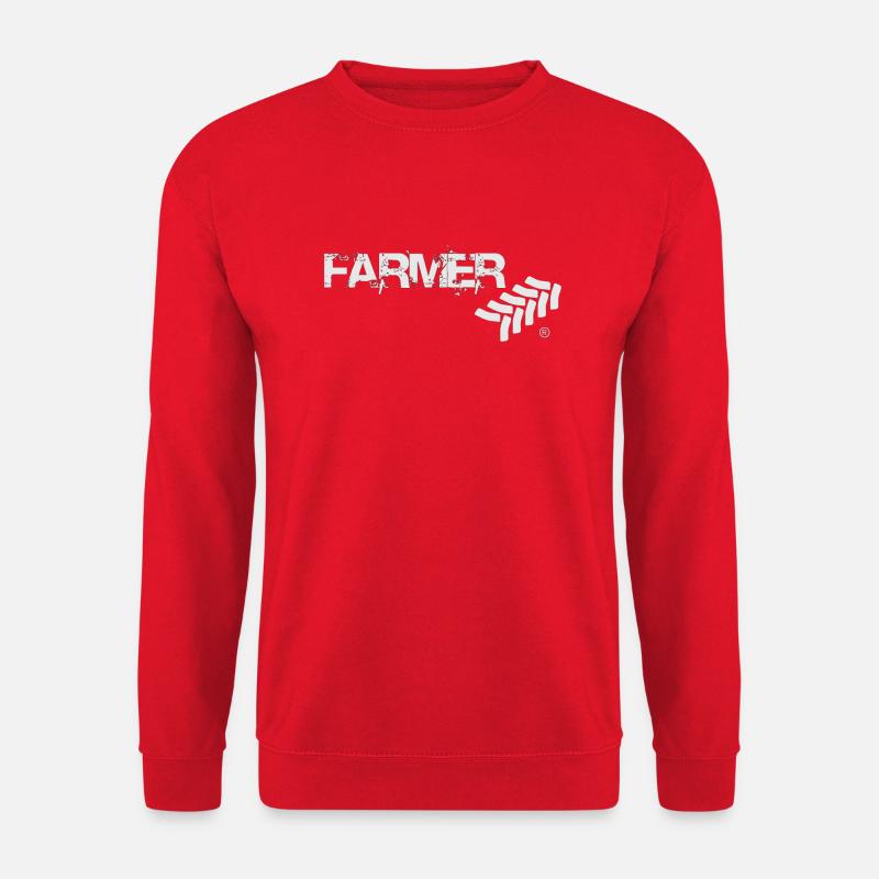 Farmer by Aggro Shief (R) weiß - Unisex Pullover - Rot