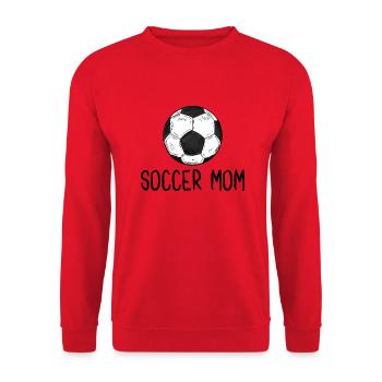 Fußball Mama - Unisex Pullover - Rot - Vorne - Alina (178cm) & Michal (187cm)