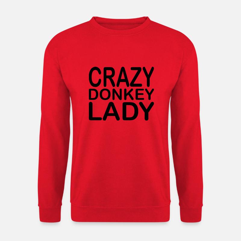 Donkey Esel - Unisex Pullover - Rot