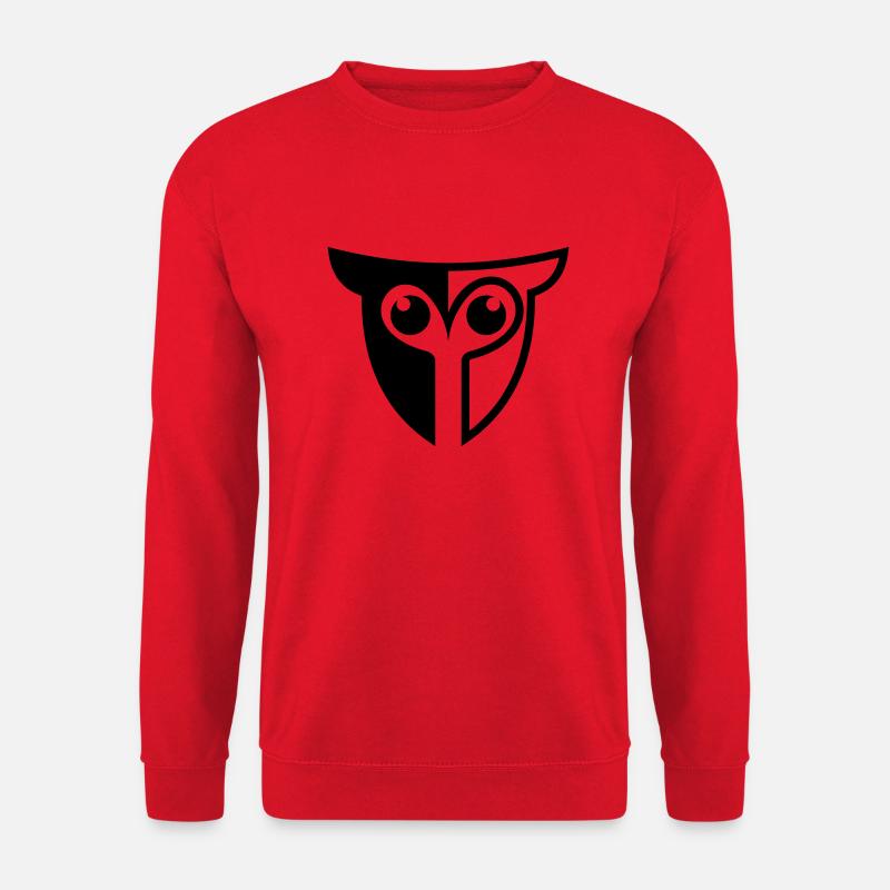 Owl eule - Unisex Pullover - Rot