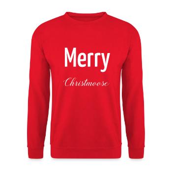 statement animal lover beach holiday awkward badge - Unisex Pullover - Rot - Vorne - Alina (178cm) & Michal (187cm)
