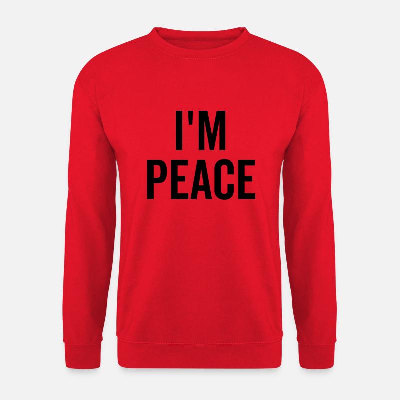 Ich bin Frieden - Unisex Pullover - Rot