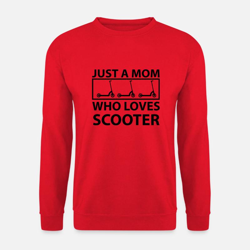 E-Scooter E-Roller Scooter - Unisex Pullover - Rot