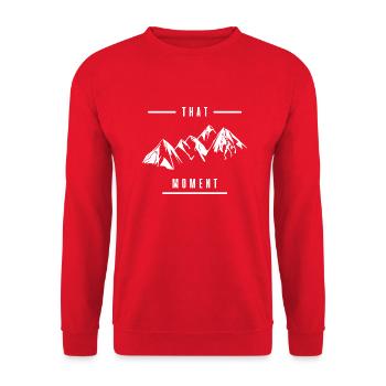 that moment - Unisex Pullover - Rot - Vorne - Alina (178cm) & Michal (187cm)