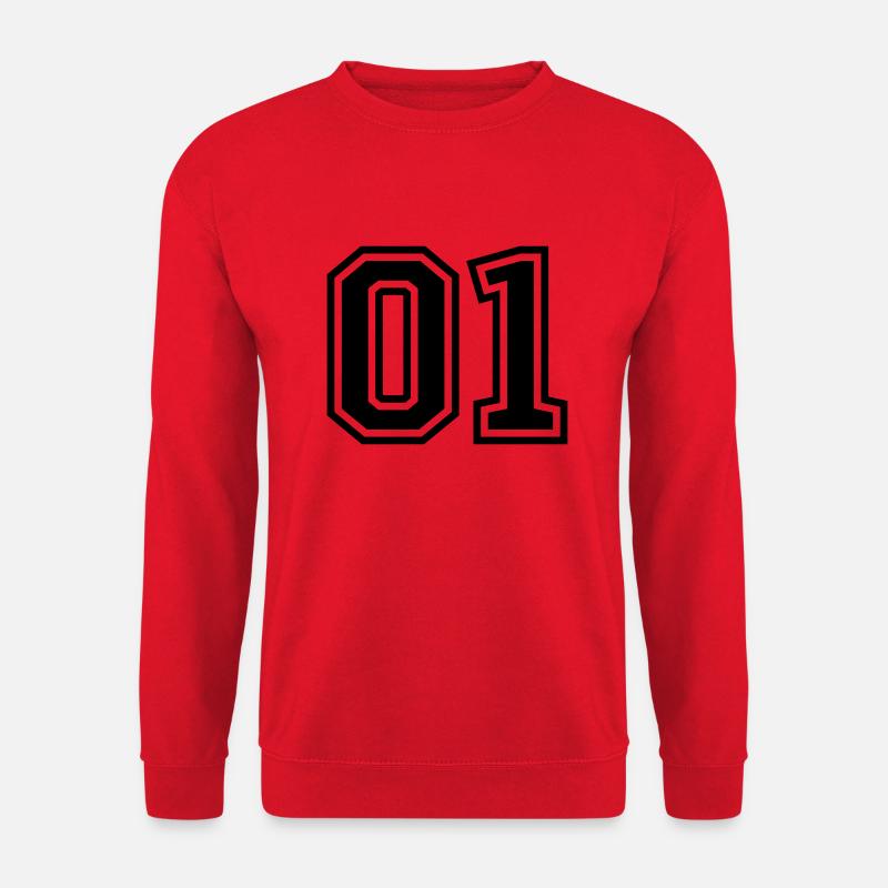 01 eins nummer - Unisex Pullover - Rot