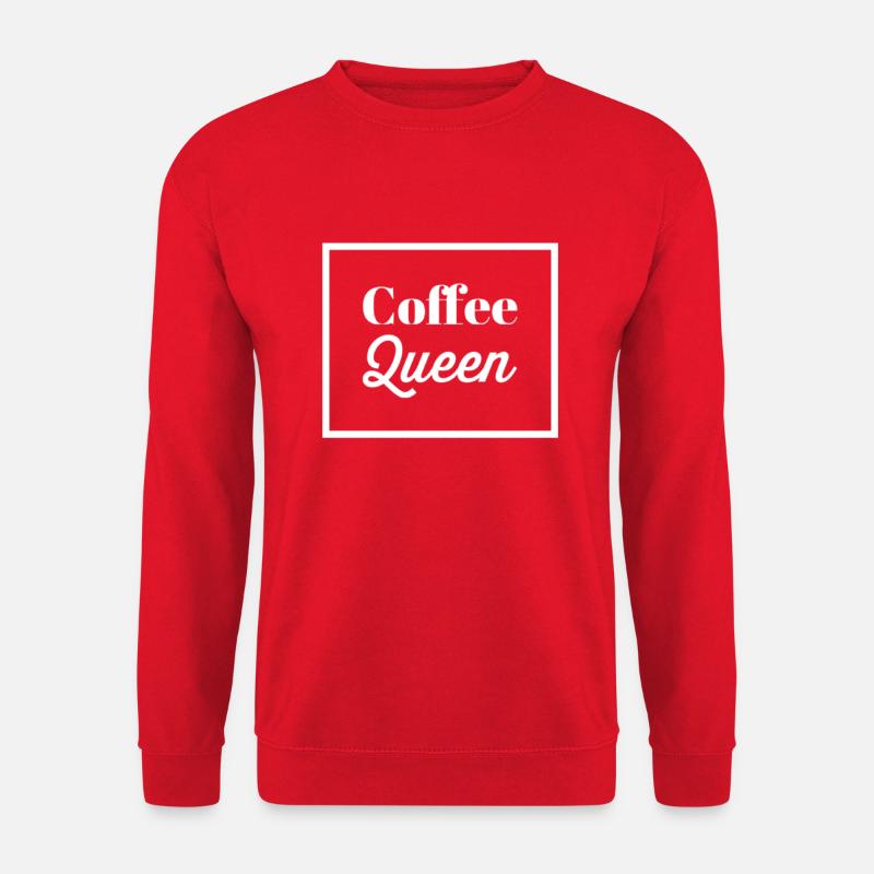 Kaffee Queen - Unisex Pullover - Rot