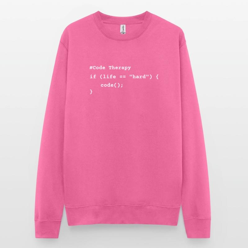 Code Therapy – Funny Programming T-Shirt Unisex Sweatshirt