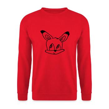 Fox Red Fox Wild Animal Clever Forest Inhabitants - Unisex Sweatshirt - red - Front - Alina (178cm) & Michal (187cm)