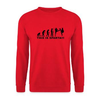 evolution_soccer2 - Unisex Sweatshirt - red - Front - Alina (178cm) & Michal (187cm)