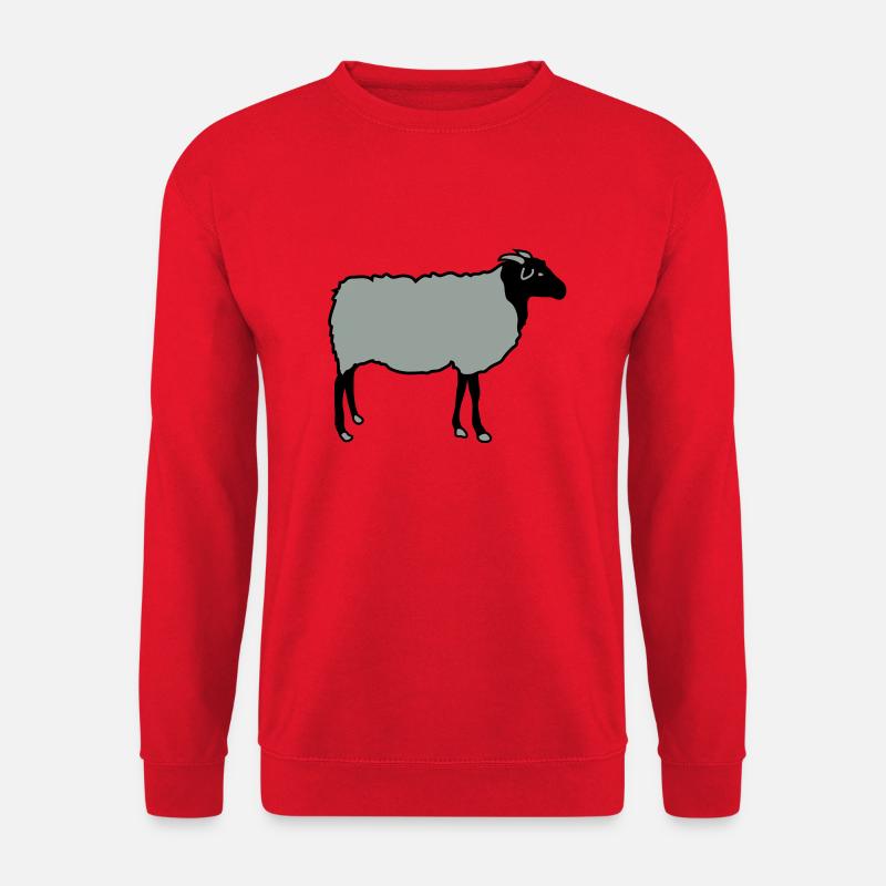 schaf, schafe, lamm, lämmer, heidschnucke - Unisex Pullover - Rot