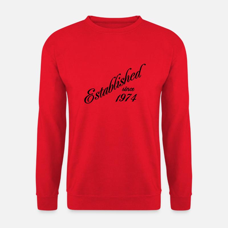 Established since 1974 - Unisex Sweatshirt - red