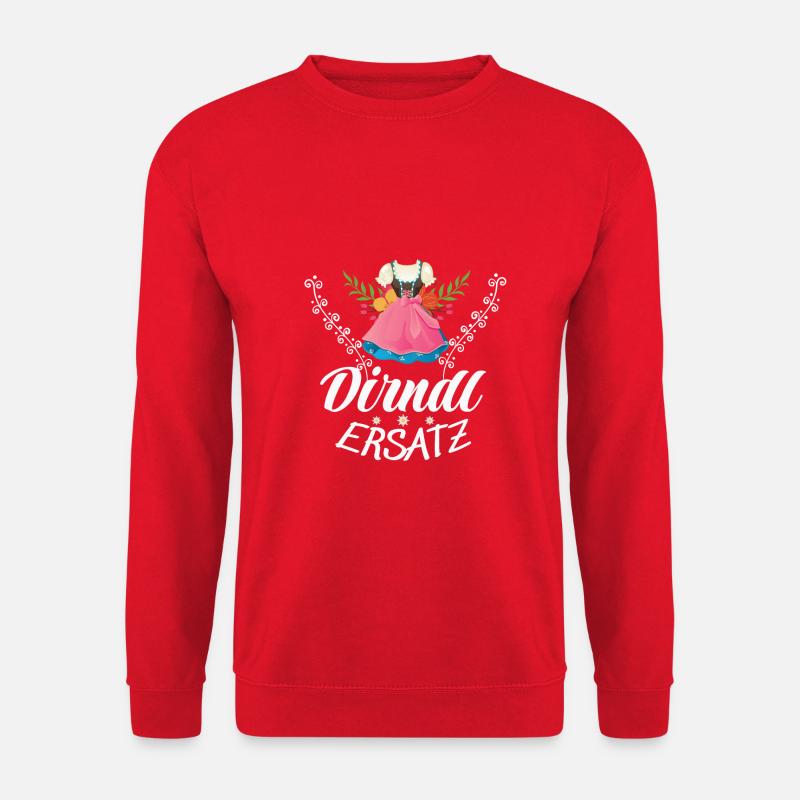 Dirndl Ersatz - Unisex Pullover - Rot