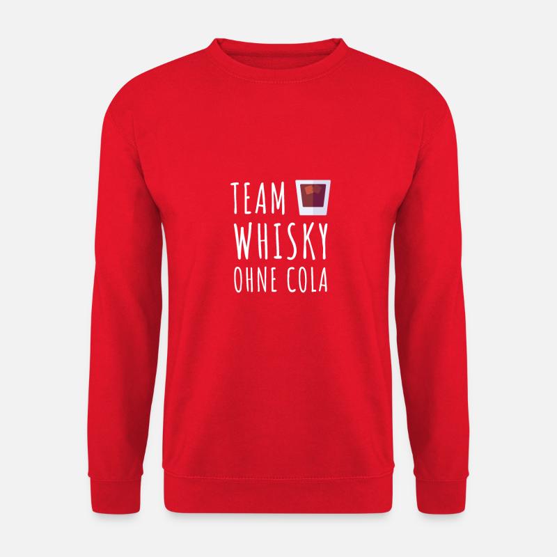 Team Whisky ohne Cola - Unisex Pullover - Rot