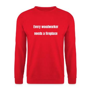 quote geek americas union carpenter tshirts - Unisex Sweatshirt - red - Front - Alina (178cm) & Michal (187cm)