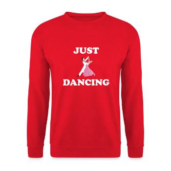 Dancing Dance Music - Unisex Pullover - Rot - Vorne - Alina (178cm) & Michal (187cm)
