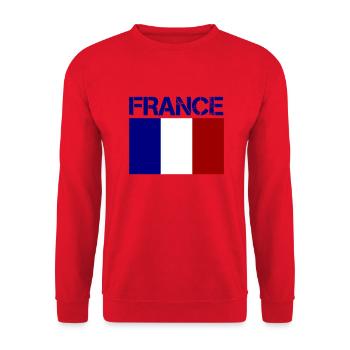 France - Sweat-shirt Unisexe - rouge - Devant - Alina (178cm) & Michal (187cm)