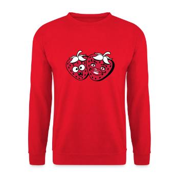 équipe couple paerchen amour amour femme femme ma - Sweat-shirt Unisexe - rouge - Devant - Alina (178cm) & Michal (187cm)