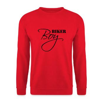 Biker Boy - Unisex Pullover - Rot - Vorne - Alina (178cm) & Michal (187cm)