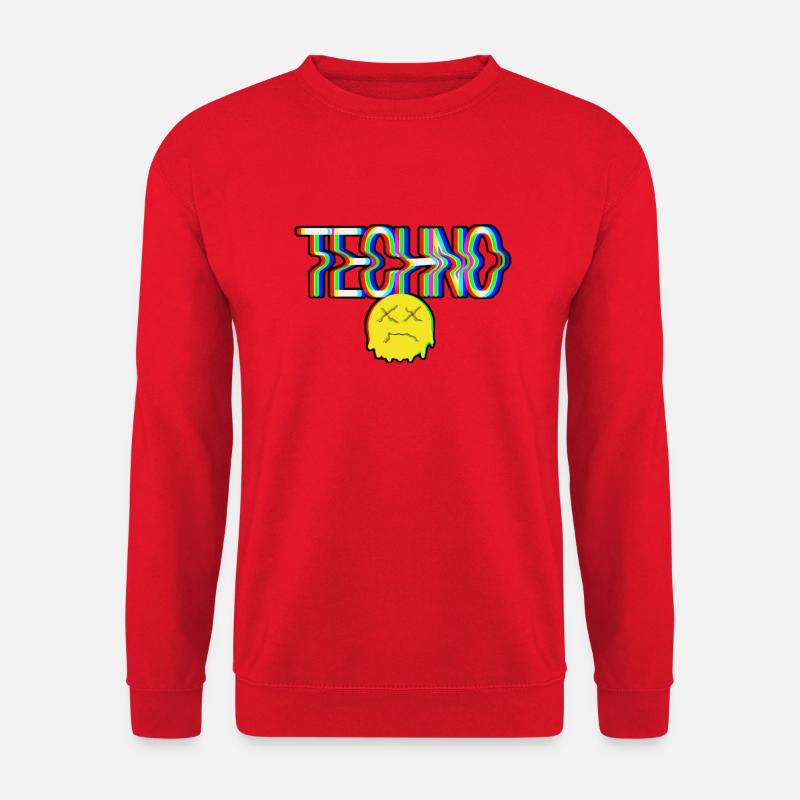 Techno - Unisex Pullover - Rot