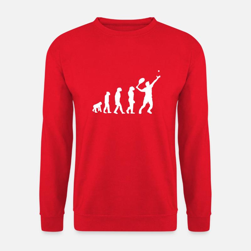 tennis evolution - Unisex Sweatshirt - red