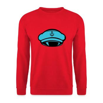 Capitaine de bonnet - Sweat-shirt Unisexe - rouge - Devant - Alina (178cm) & Michal (187cm)