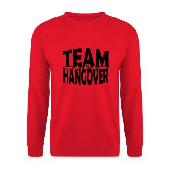 Équipe de fête gueule de bois - Sweat-shirt Unisexe - rouge - Devant - Alina (178cm) & Michal (187cm)