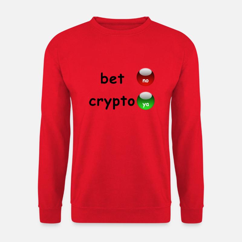 Ja zu Crypto! - Unisex Pullover - Rot