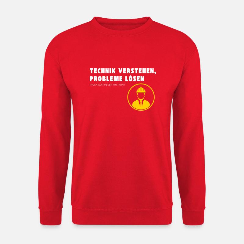 Understanding technology, solving problems Engineering . - Unisex Sweatshirt - red