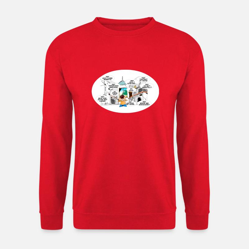 Moderne Küche: Alles unter Kontrolle - Unisex Pullover - Rot