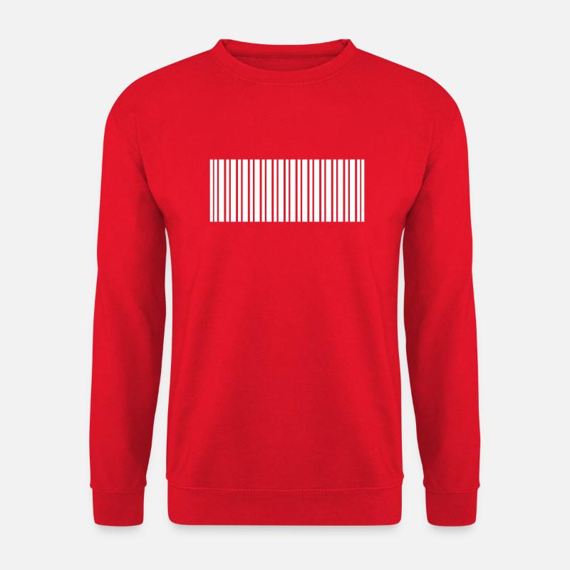 Barcode - Unisex Sweatshirt - red