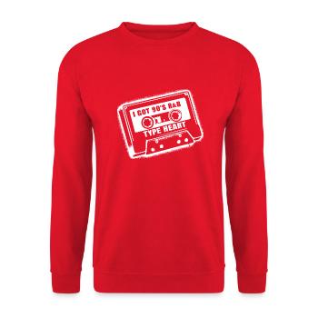 Amour R&B des années 90 – Le cœur battant - Sweat-shirt Unisexe - rouge - Devant - Alina (178cm) & Michal (187cm)