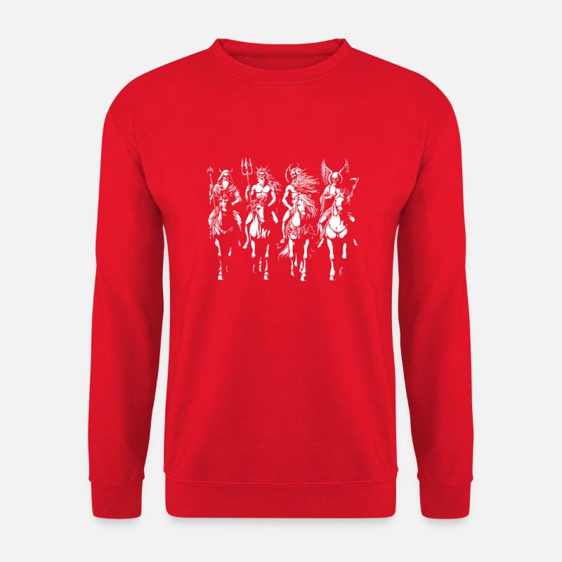4 Reiter der Apokalypse - Unisex Pullover - Rot