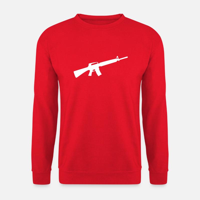 waffe gun - Unisex Pullover - Rot