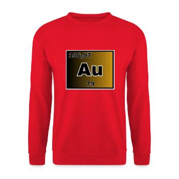 Gold - Unisex Pullover - Rot - Vorne - Alina (178cm) & Michal (187cm)