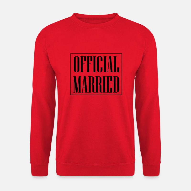 Married Hochzeit - Unisex Pullover - Rot