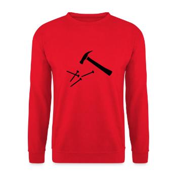 Tools - Unisex Sweatshirt - red - Front - Alina (178cm) & Michal (187cm)