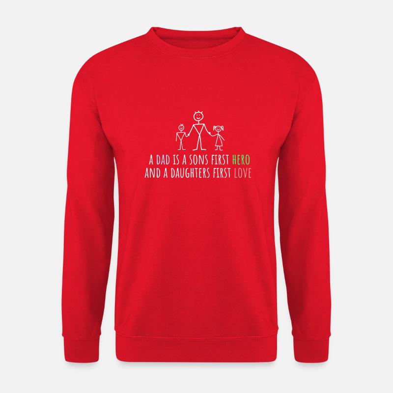 a dad is - Unisex Pullover - Rot