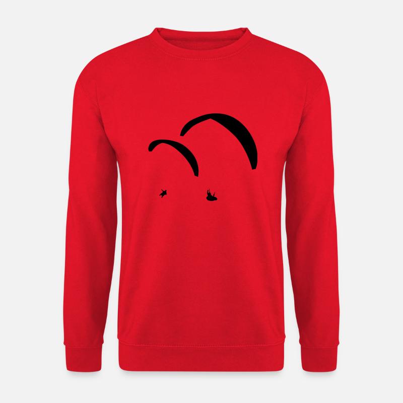 I LOVE PARAGLIDING - Unisex Pullover - Rot