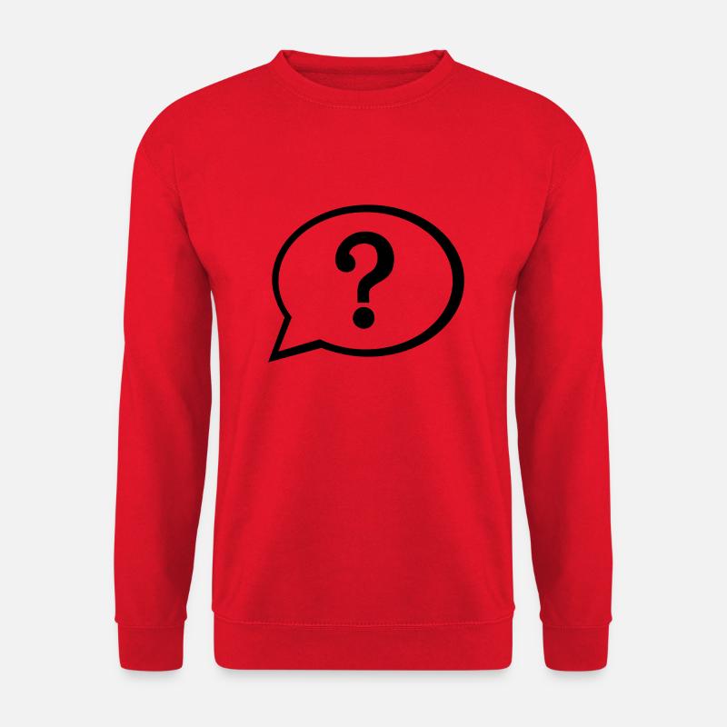 Speech bubble question - Unisex Sweatshirt - red