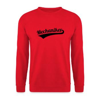 Mechaniker - Unisex Pullover - Rot - Vorne - Alina (178cm) & Michal (187cm)