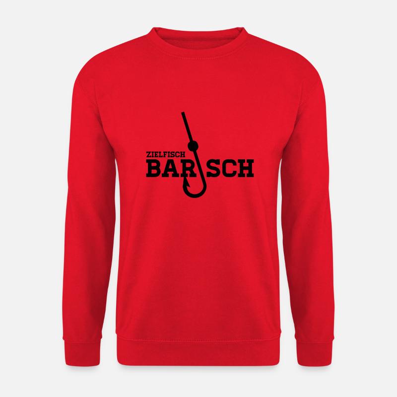 Zielfisch Barsch - Anglershirt - Unisex Pullover - Rot