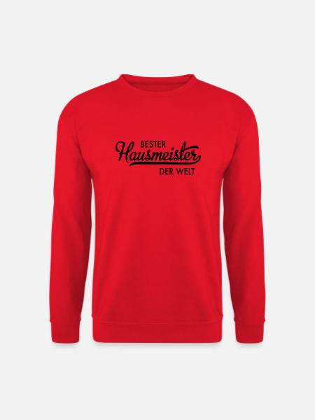 Bester Hausmeister der Welt - Unisex Pullover - Rot