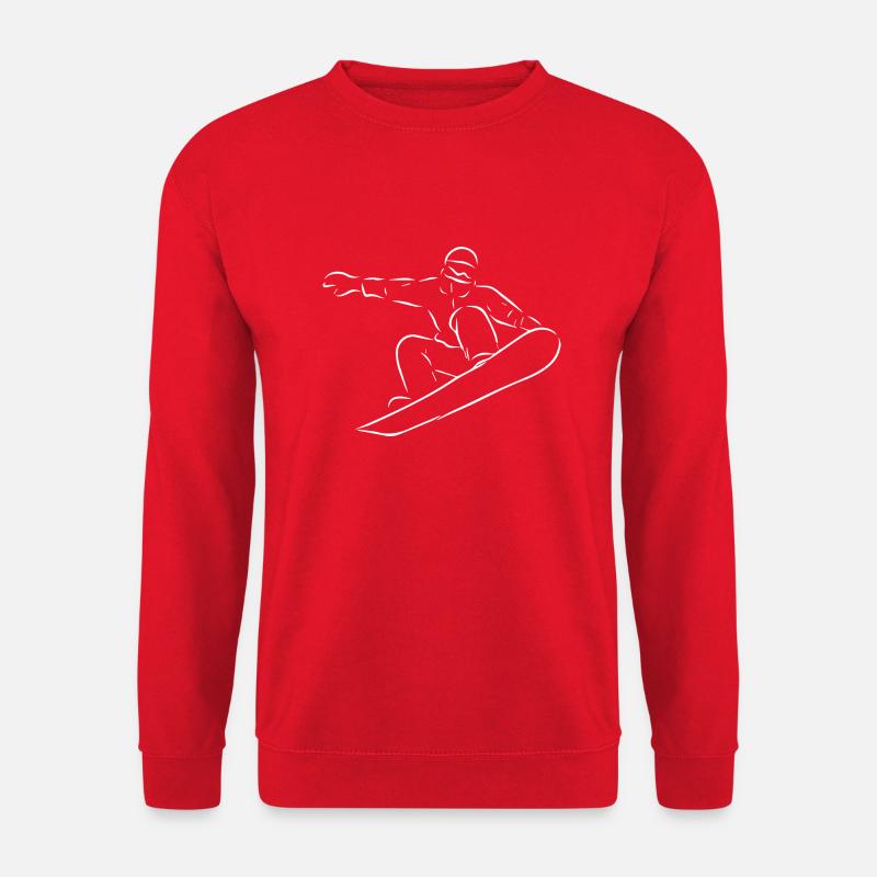 Snowboard Snowboarder - Unisex Sweatshirt - red
