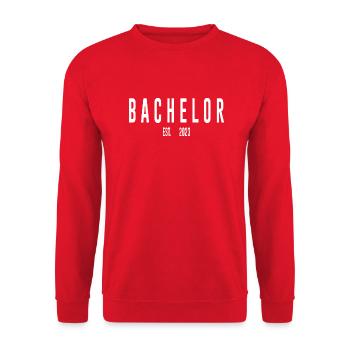 Bachelor Studies 2023 University Gifts - Unisex Sweatshirt - red - Front - Alina (178cm) & Michal (187cm)