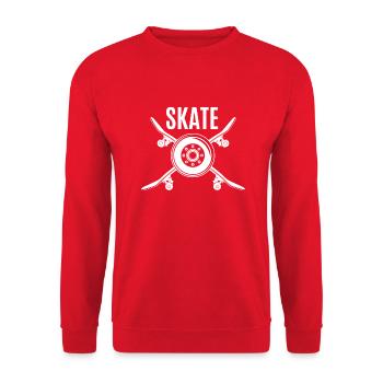 Skateboard SUP Surfing - Unisex Sweatshirt - red - Front - Alina (178cm) & Michal (187cm)