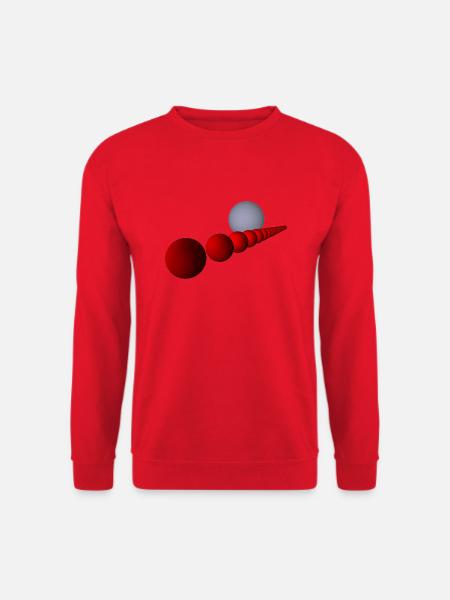 Shirt mit Kugelreihe - Unisex Pullover - Rot